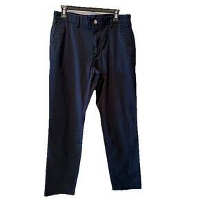 Men's Vineyard Vines Breaker Pants Sz 32 X‎ 32 Navy Blue Flat Front Chino Pants